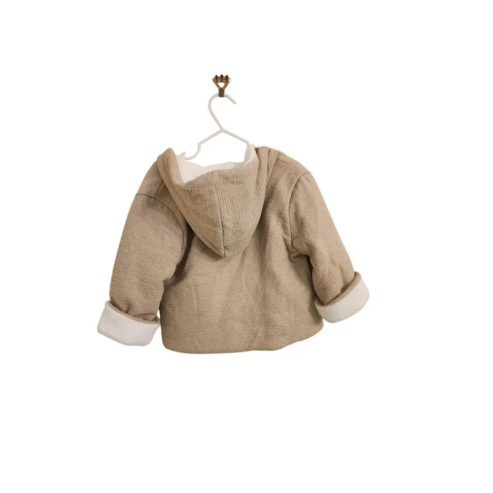 NWT First Impressions Unisex Faux Sherpa Lined Hooded Jacket 18 Months